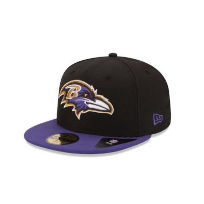 Baltimore Ravens Gorra | New Era NFL 59fifty Fitted Cap Mexico - Negros